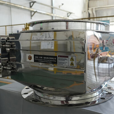 공압 구동 방식의 연속 철 제거용 고구배 자력 자동 청소 영구 자력 선별기